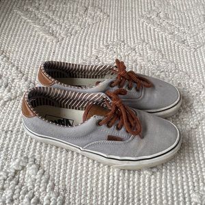 Vans Sneakers Old Skool Gray with Brown Shoelaces Women’s Size 7